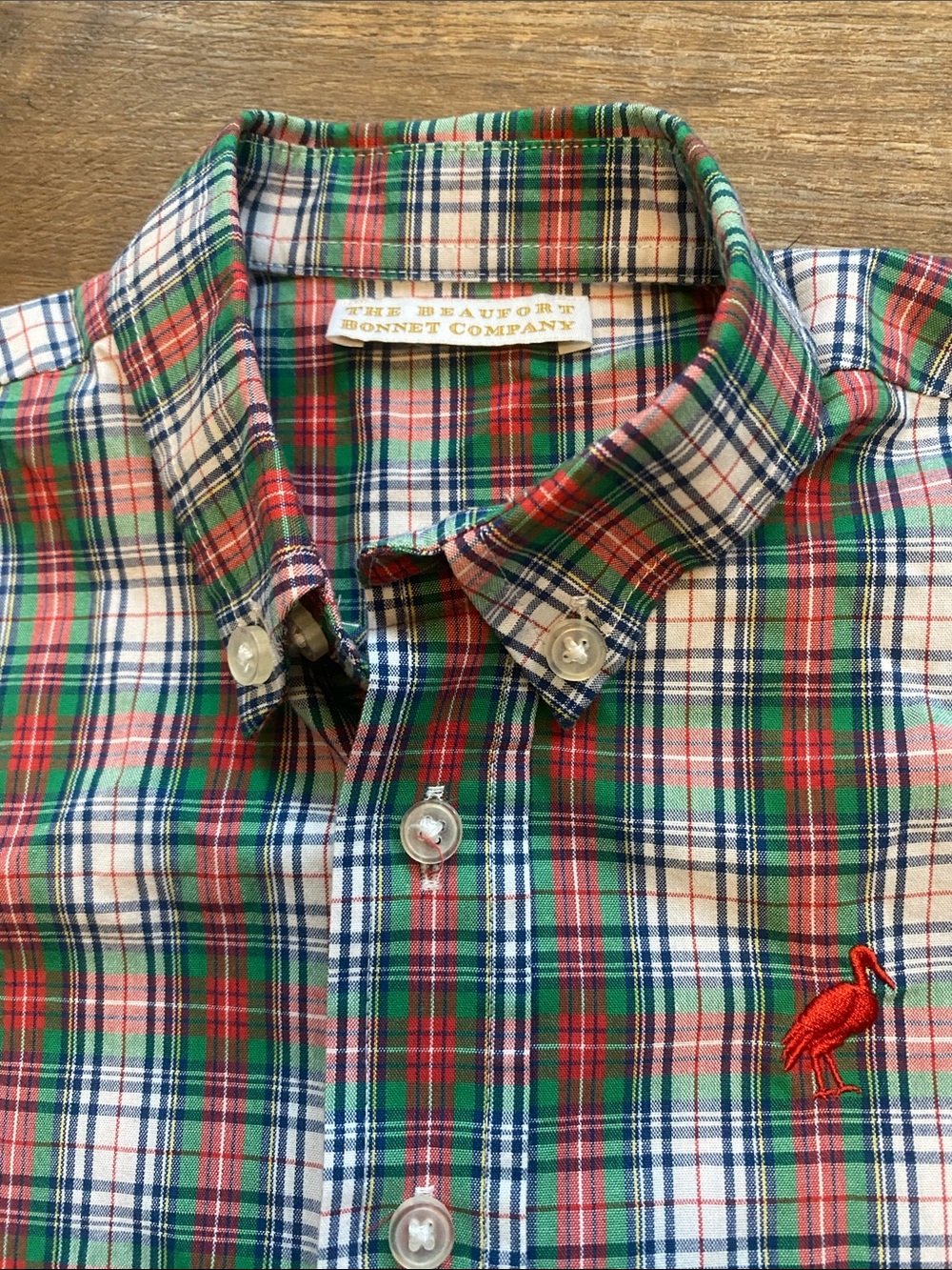Beaufort Bonnet Company Plaid Button Dress Shirt Boys 5 6